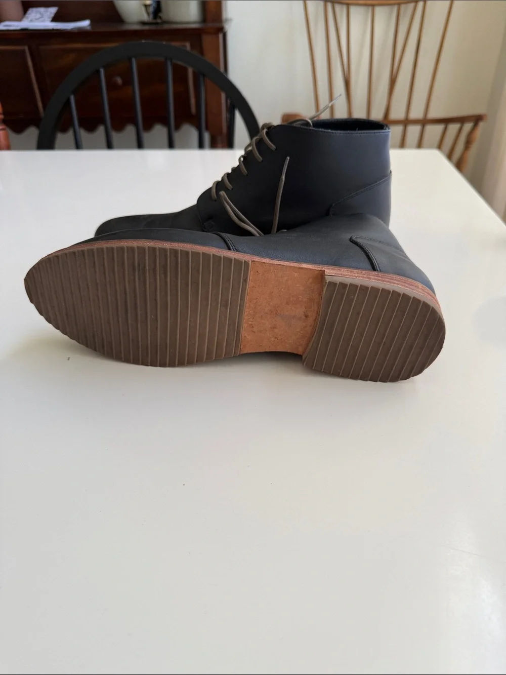 Nisolo Men's Black Leather Lace-Up Chukka Boots - 10